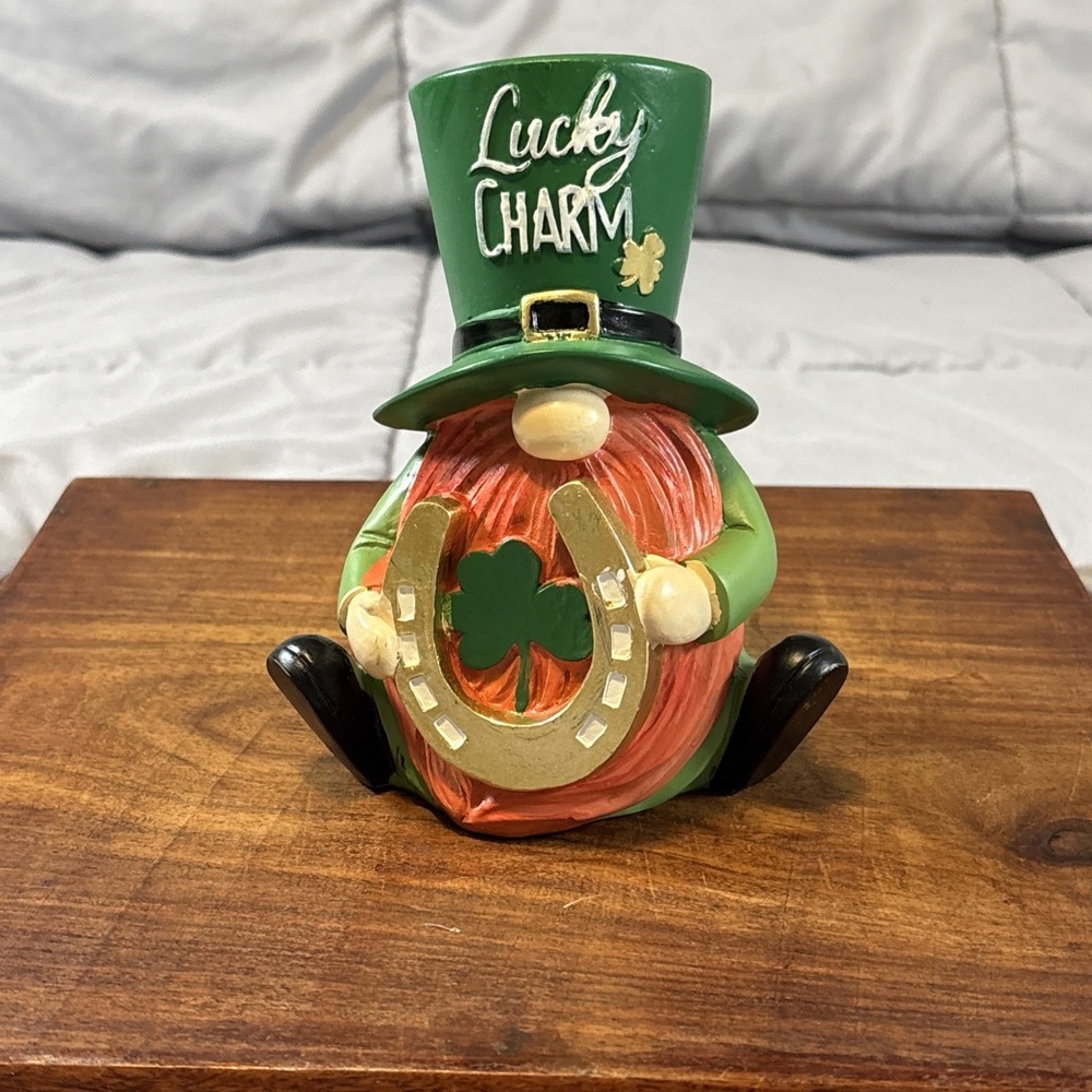 "Celebrate it" St. Patricks Day 'Lucky Charm' Gnome, 6.5"
